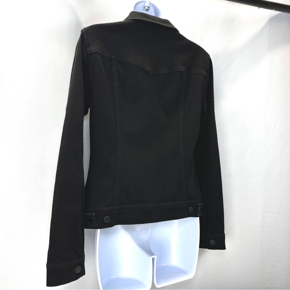 Black Trucker Jacket Liverpool Small Denim Jean Jacket - Picture 3 of 14